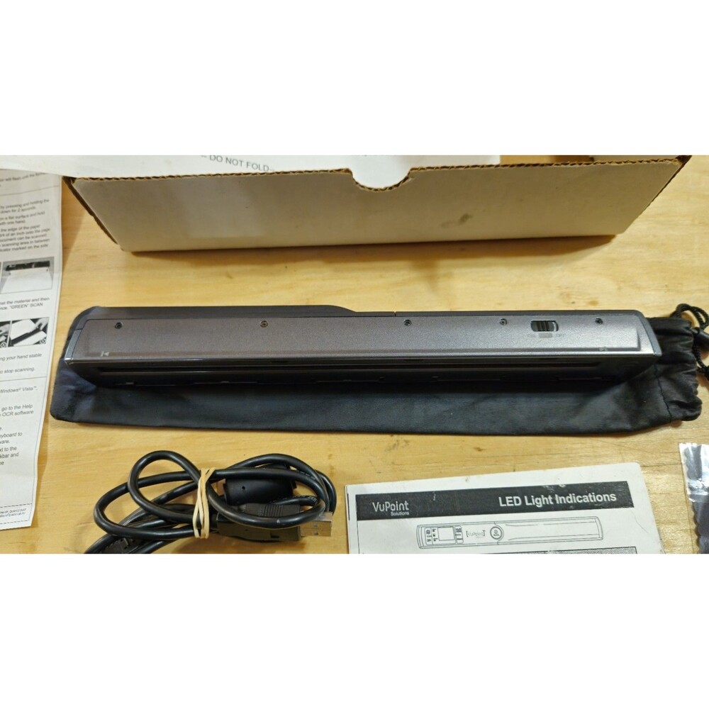 VuPoint Magic Wand II Portable Scanner PDSWF-ST44PU-VP-HSN WIFI Wireless 900 DPI - Picture 9 of 11